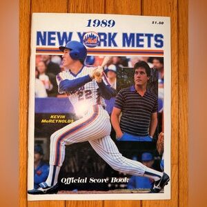 New York Mets 1989 Official Score Book Kevin McReynolds